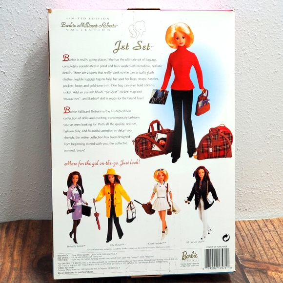 NRFB Vintage 1997 Jet Set Luggage Ensemble Barbie Millicent Roberts Collection - Picture 5 of 11